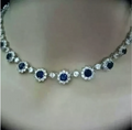 Necklace with Blue Gemstones