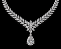 Diamond Leaf Necklace with Pendant